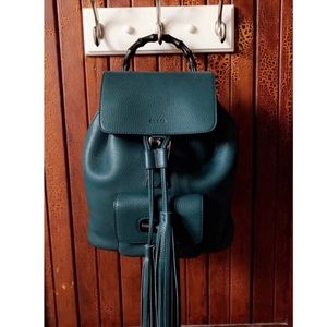 RARE Gucci Vintage-Style Backpack w Bamboo Handles